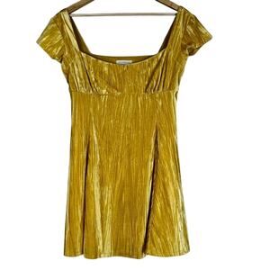 Urban Outfitters Gold Mini Dress